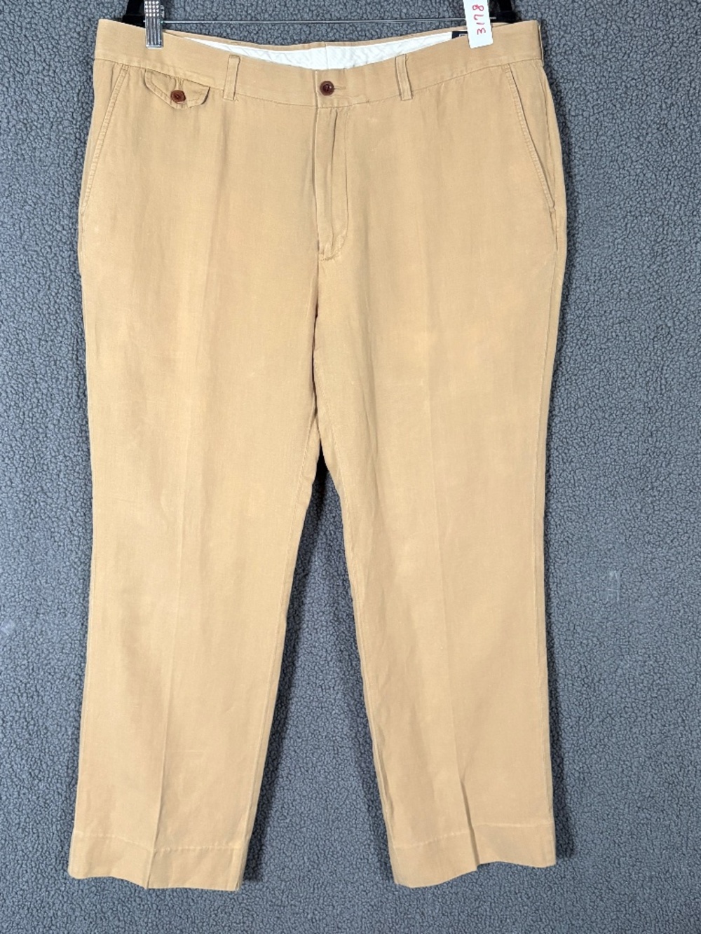 Polo Ralph Lauren Linen Silk Blend Trousers Pants - Men's Size 36*32(Fit 36*28)